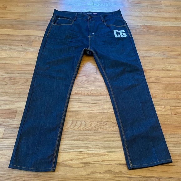 Coogie Jeans Men's 44 x 34 Dark Blue jeans Embellished - Picture 2 of 15